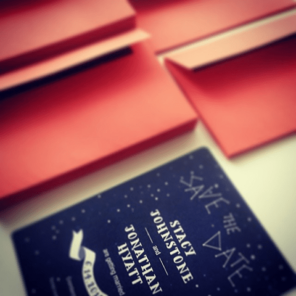 Save the Date Coral Johnstone Hyatt Wedding